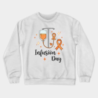MS infusion day Multiple Sclerosis Awareness Ribbon Crewneck Sweatshirt
